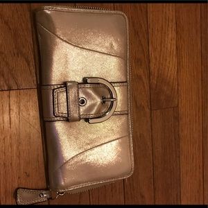 Coach metallic wallet